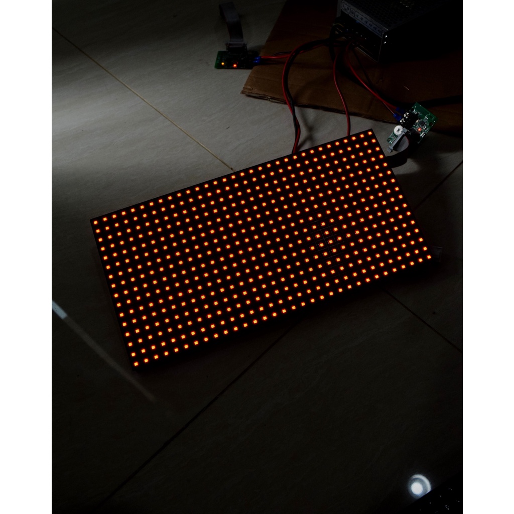 Panel Module model Led P10 Merah Outdoor SMD Running Text