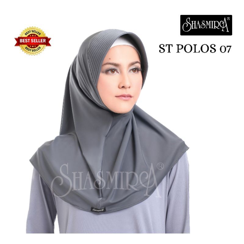 Hijab Instan Bergo Spandek Pendek Polos ST Polos 007 Shasmira Jilbab Instan Kantor dan Sekolah