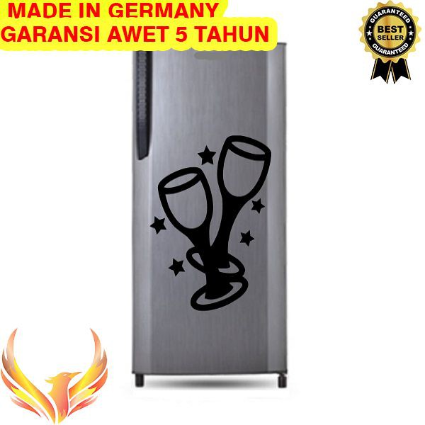 TERMURAH Stiker Unik Lucu Kulkas Rumah Kaca Cutting Sticker Gelas Kinclong Phoenix Star