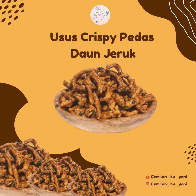 

USUS CRISPY | USUS CRISPY PEDAS DAUN JERUK 100 GRAM.
