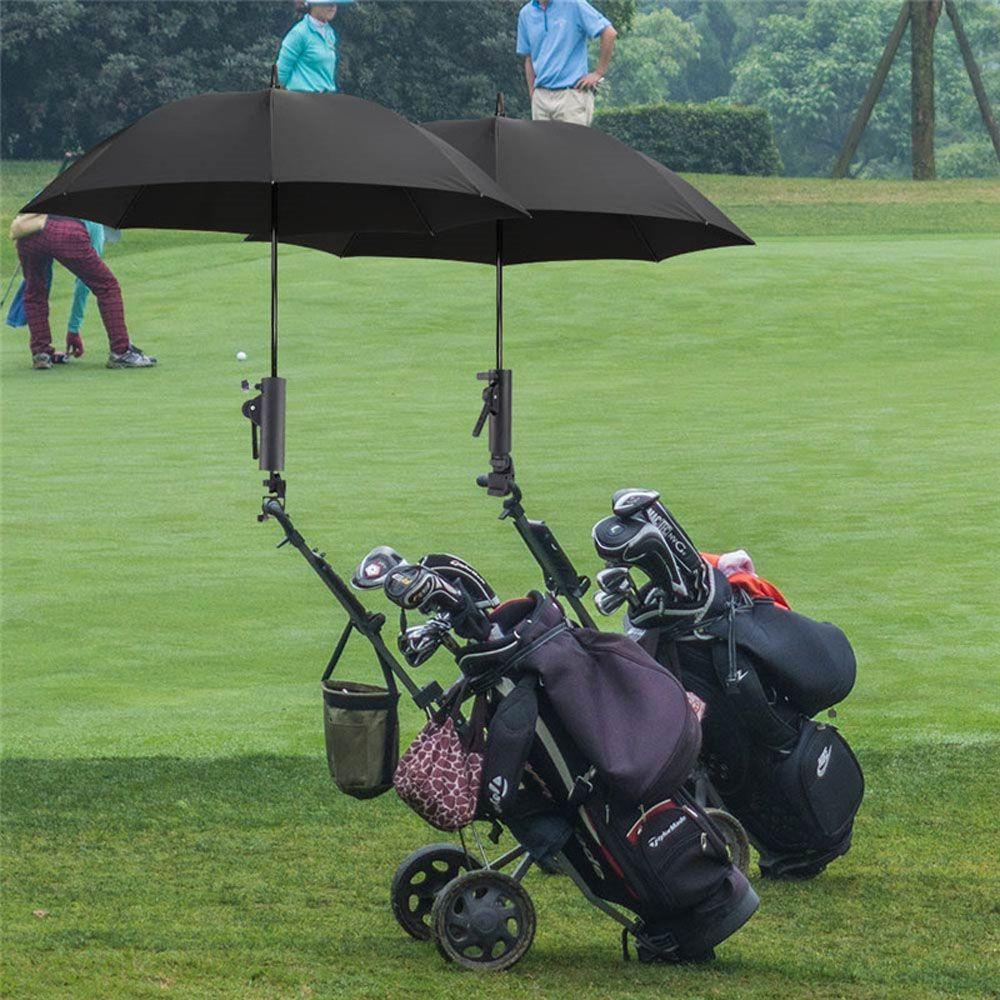 Lanfy Tempat Payung Golf Universal Troli Golf Umbrella Stand Clip Buggy Payung Munt Bracket