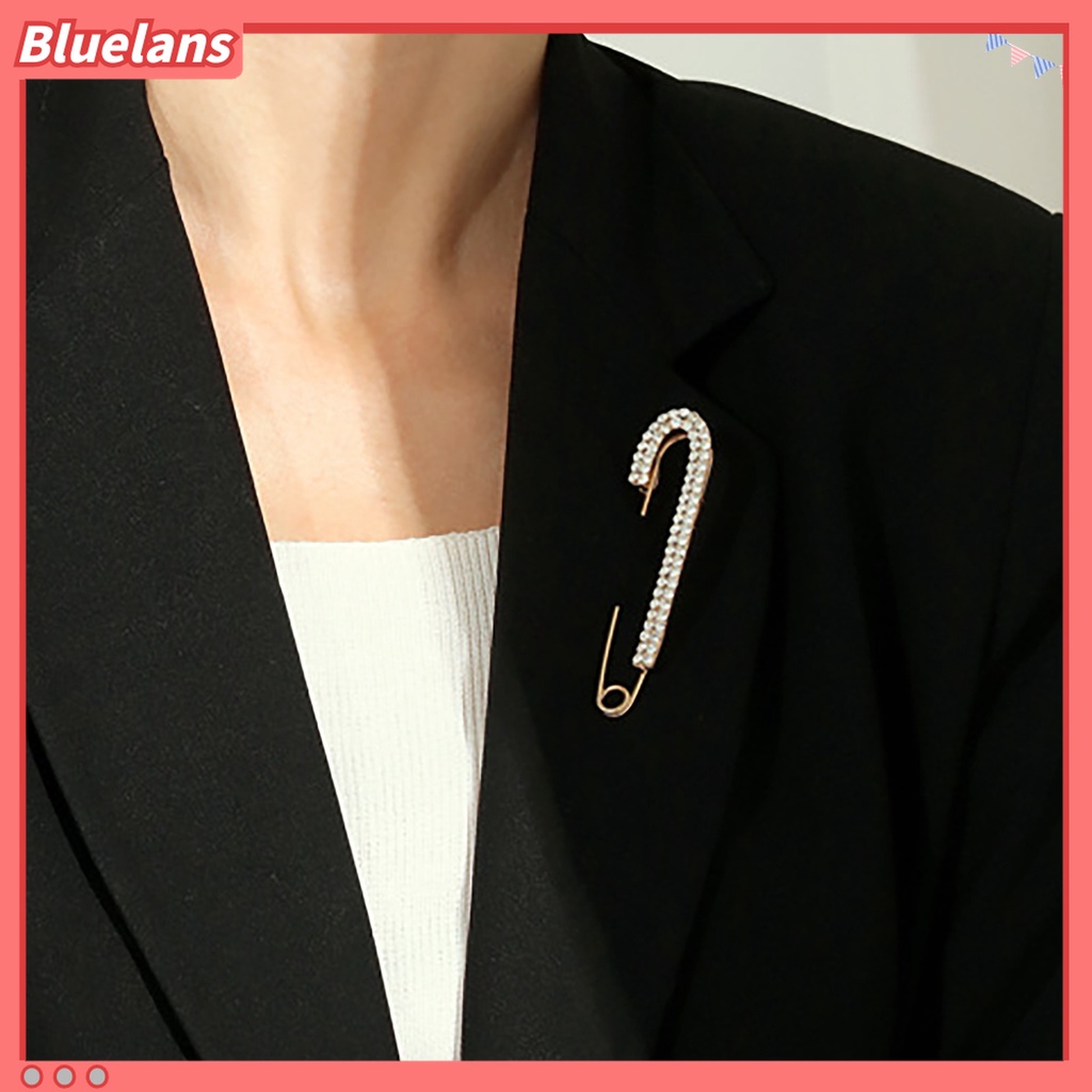 Bros Pin Aksen Berlian Imitasi Untuk Aksesoris Kostum Sweater Wanita