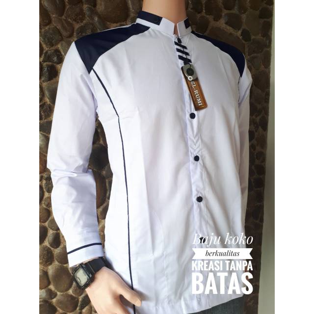 Baju Koko Putih Kombinasi Hijau Kumpulan Model Kemeja Baju Koko Putih Kombinasi Hijau Kumpulan Model Kemeja