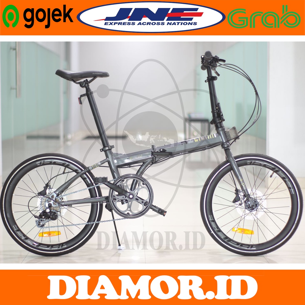 Sepeda Lipat 20 inch Element Fold X Hydraulick Sensah 8 Speed
