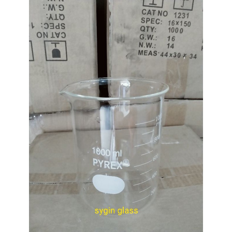 Jual Beaker Glass Atau Gelas Beaker 1000 Ml Shopee Indonesia