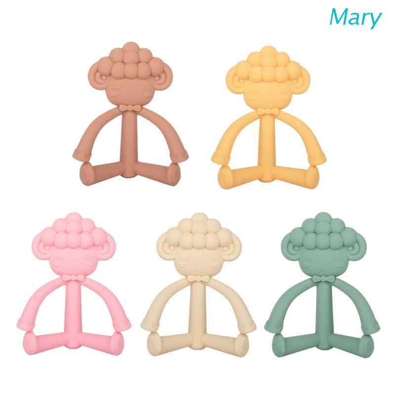 Mary Mainan Teether Silikon Food Grade BPA Free Motif Kartun Untuk Bayi