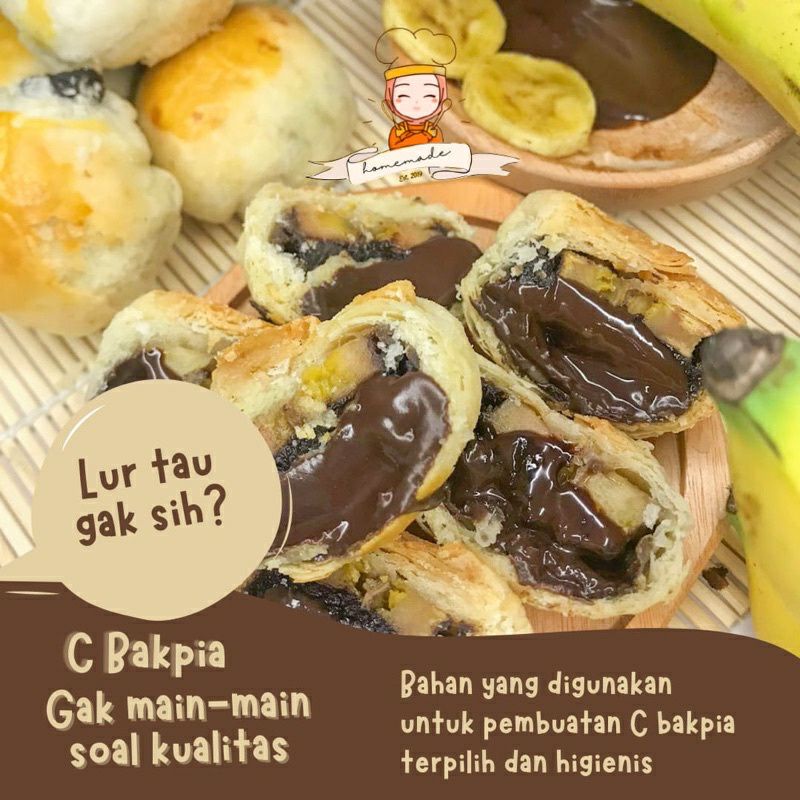 

C'BAKPIA /PISCOK/ PISANG COKLAT (Bakpia Khas Jember)