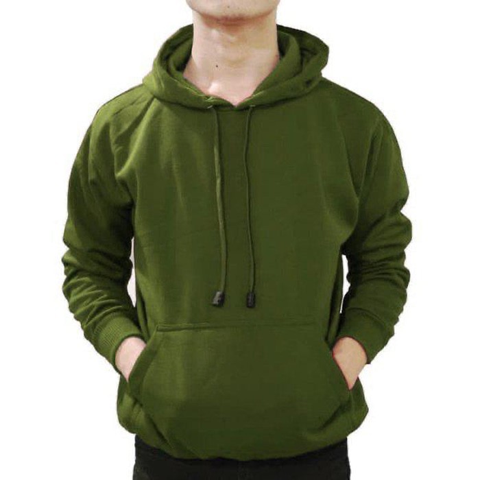 SWEATER JUMPER POLOS PRIA WANITA HIJAU ARMY / Hoodie Polos Army / Hoodie Polos Pria Wanita