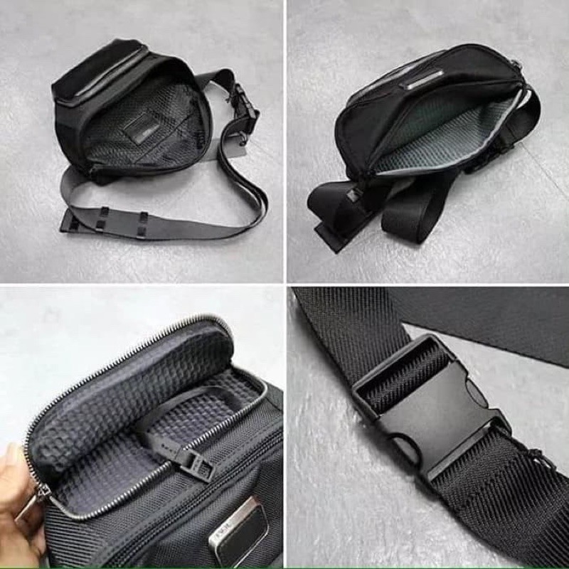 Waistbag Tumi Alba bravo grade original waist bag tumi pria tas selempang pria tumi