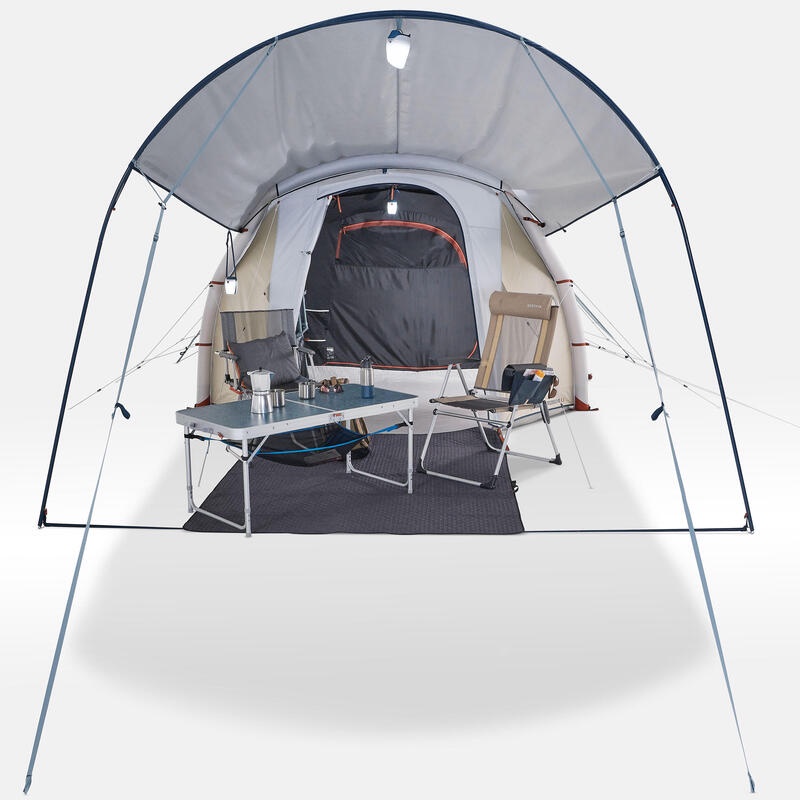 QUECHUA Flysheet Awning Tenda 6 Orang Tahan Air dan Angin