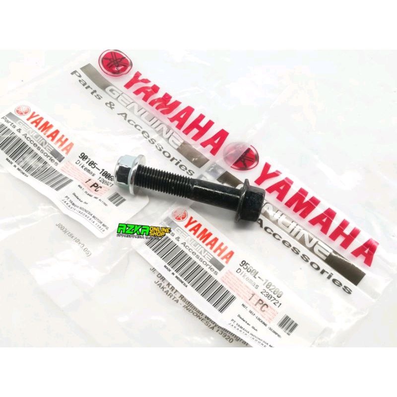 BAUT 14 DAN MUR 14 BREKET MOUNTING MONTING MIO SPORTY SMILE SOUL FINO ORIGINAL YAMAHA