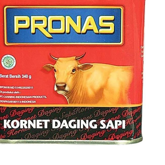 

Best Seller!! KODE-597 Pronas Corned Beef Kornet Daging Sapi 340gr
