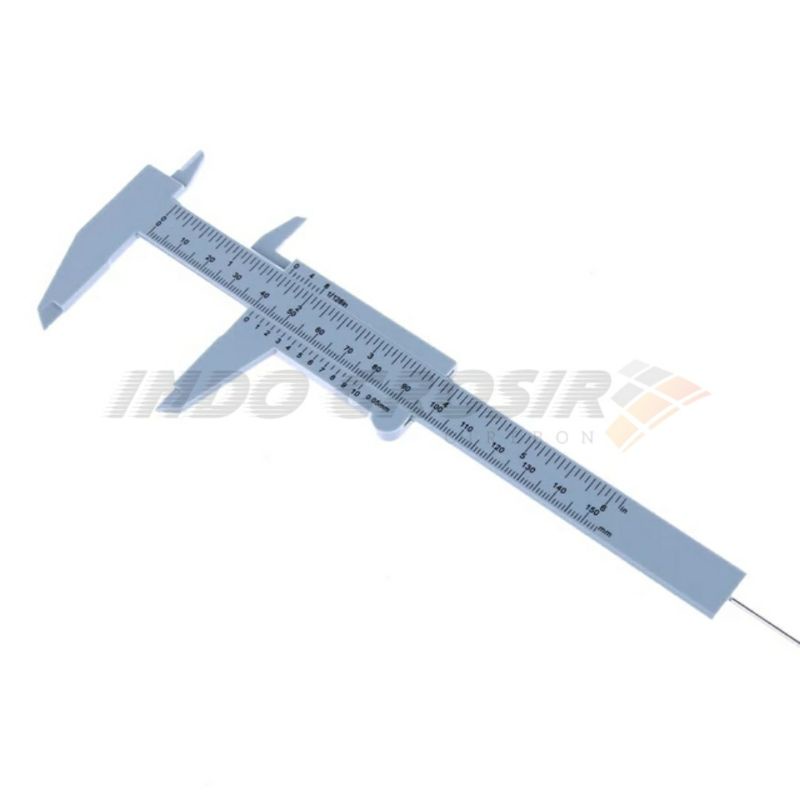 Sigmat 6&quot; Jangka Sorong Plastik Vernier Caliper 150mm Pengukur Diameter Ketebalan Lubang Kedalaman Murah