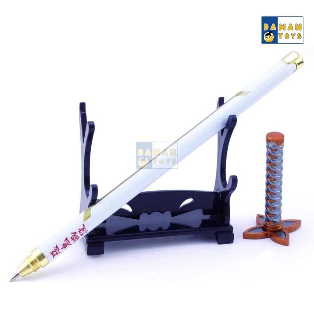 

Pedang Pulpen shinobu kocho Anime viral Kimetsu No Yaiba demon slayer pena bahan besi panjang 20 cm Gratis Stand pajangan koleksi alat tulis