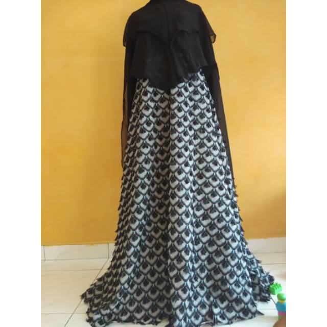 Gamis Organza Bulu Shopee Indonesia