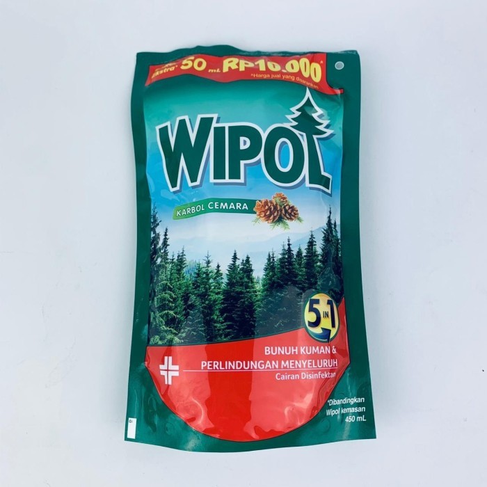 Wipol/ Karbol / Cairan disinfektan / Karbol Cemara / 500ml