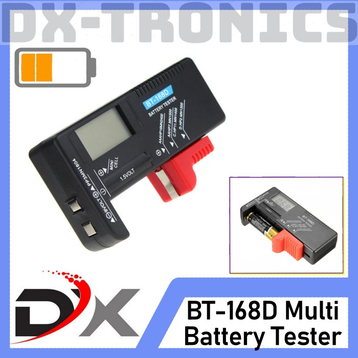 Battery Tester BT-168D Digital / Cek Tes Batu Baterai BT168D /BT-168 D