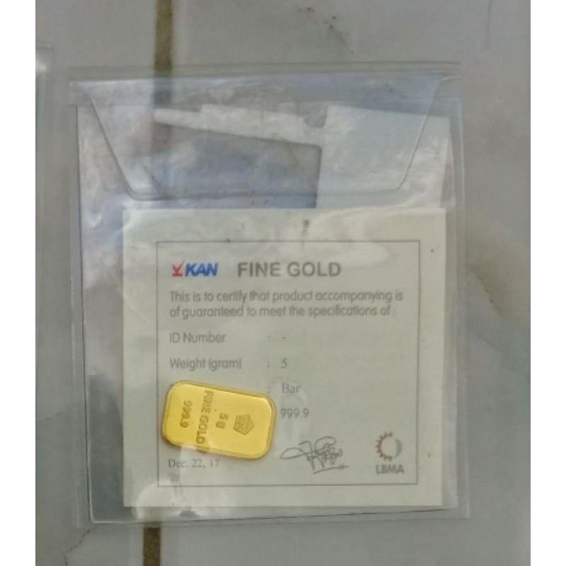 LM Antam 5 gram retro