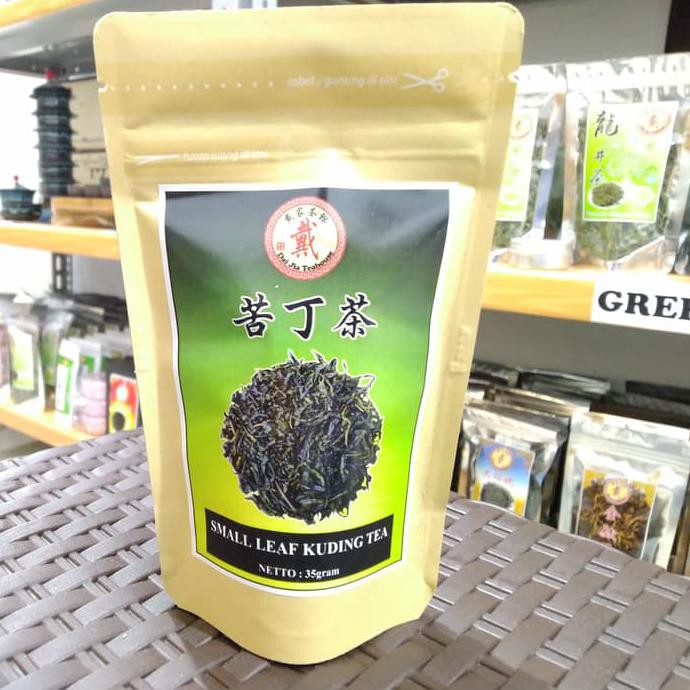 

TEA - 17 - 74 - CHINESE TEA KUDING SMALL LEAF 35GRAM TOKO - TEH - SEDJAK - DULU - KALA.