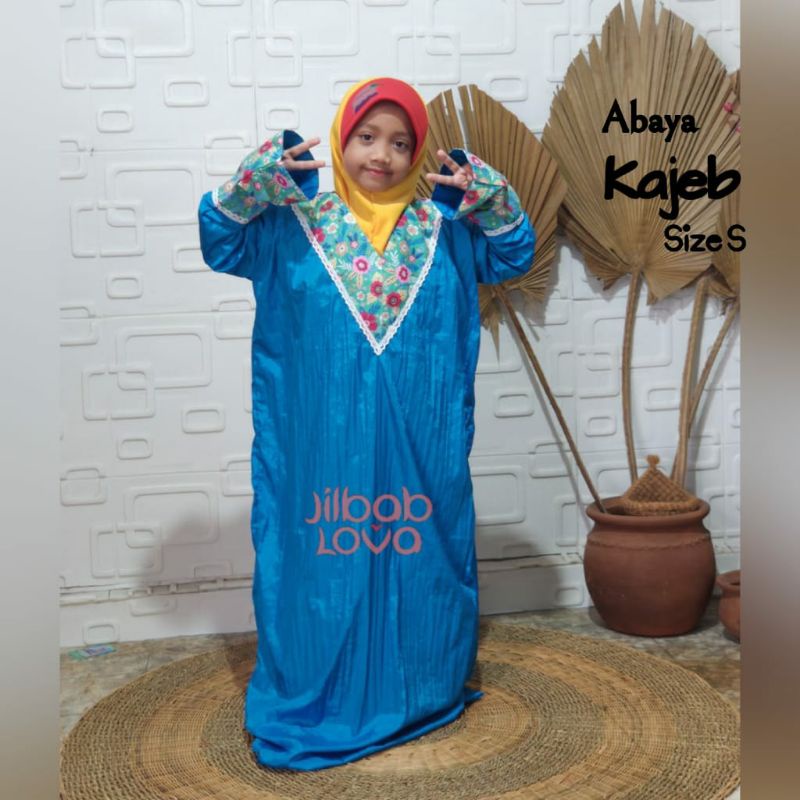 Mukena Mukenah Rukuh Telekung Abaya tanpa tutup kepala anak Kids Parasit parasut Kajep katun jepang 