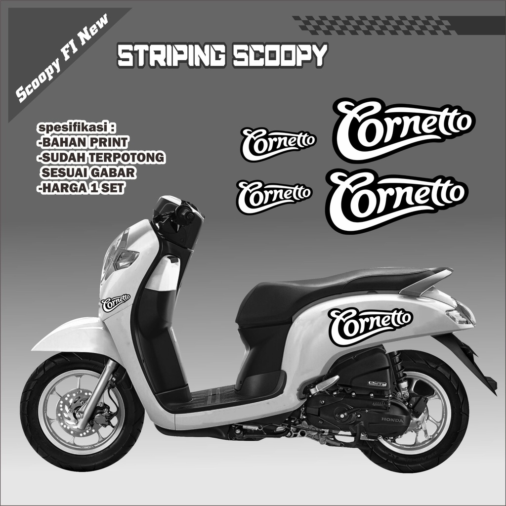 STRIPING SCOOPY CORNETTO STIKER CORNETTO