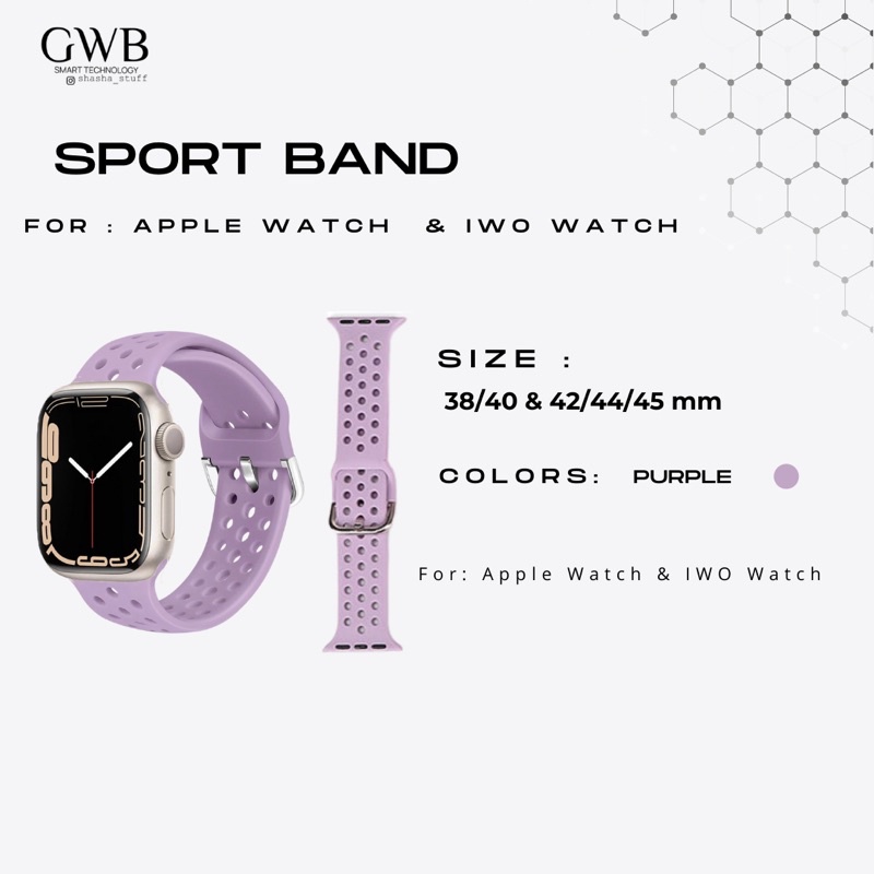 SPORT BAND FOR APPLE WATCH &amp; IWO WATCH