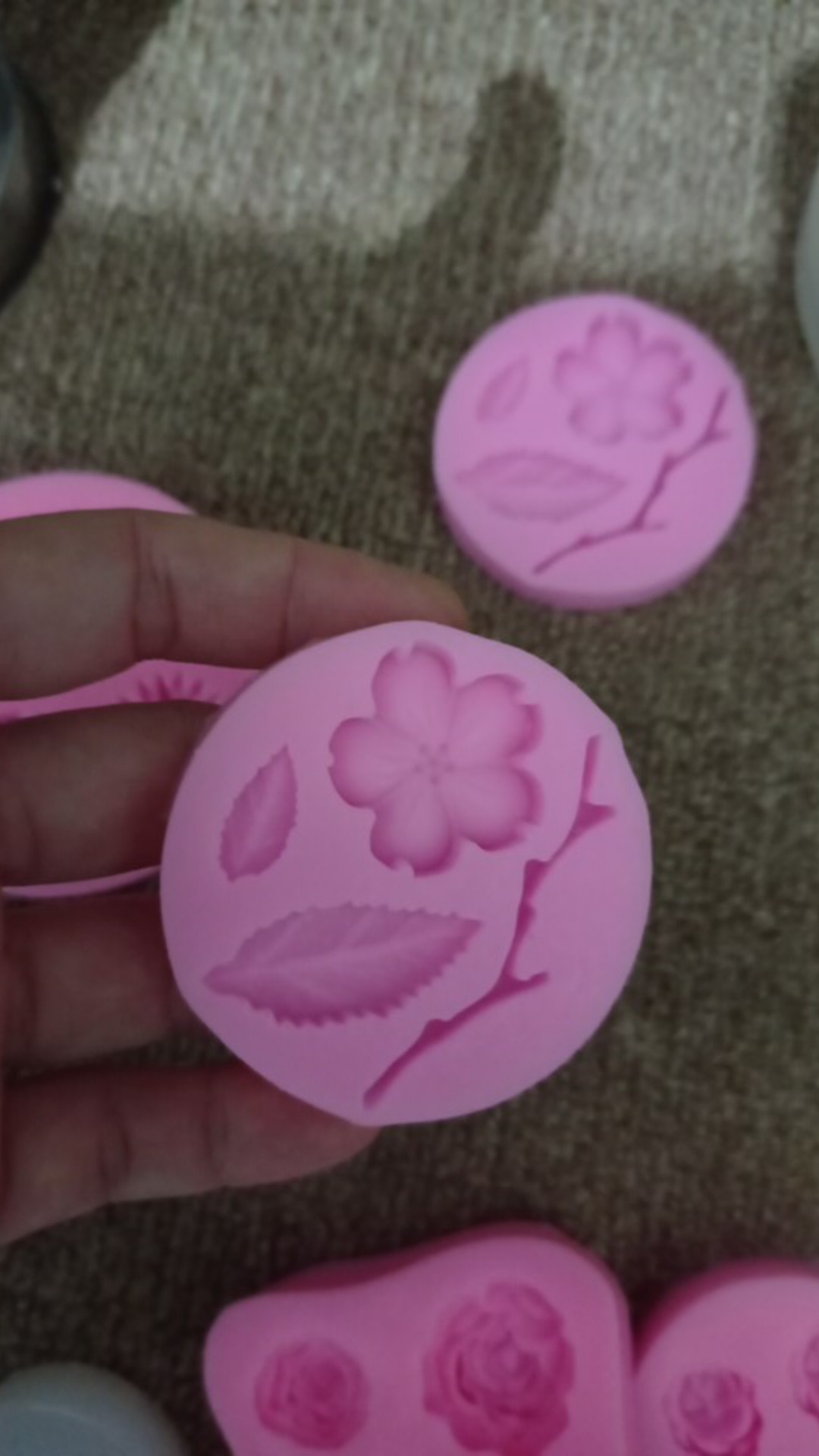 Weijiao Cetakan Dengan Bahan Silikon Dan Bentuk Persik Untuk Kue / Sabun Handmade Id
