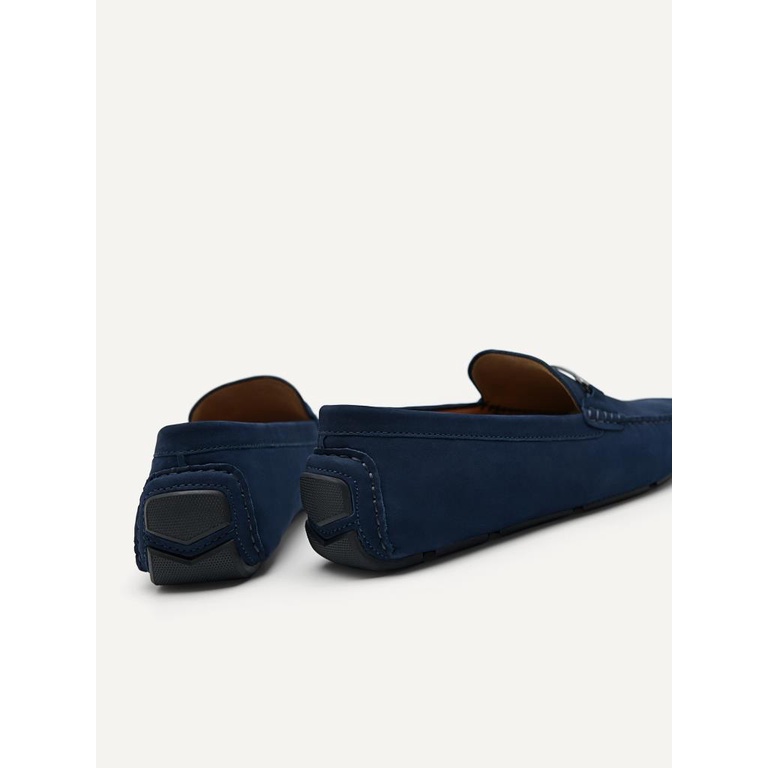 PM168 SEPATU PANSUS PEDRO PRIA ORIGINAL LOAFER KULIT BRANDED BIRU NAVY