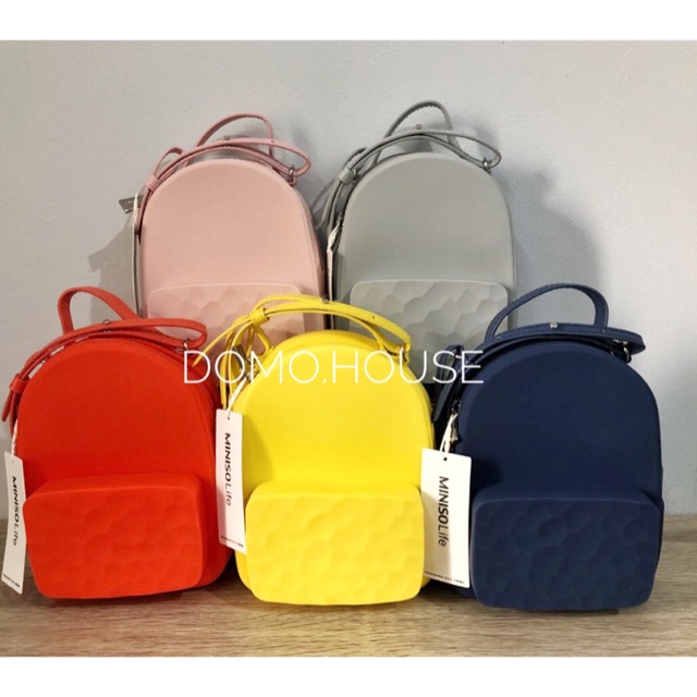 MINISO WATERCUBE DAYPACK BAG TAS SELEMPANG JELLY