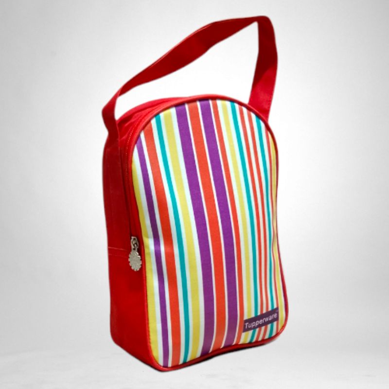 Tas Pouch stripe Tupperware jinjing