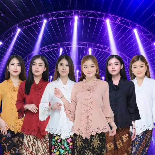 Kebaya Encim Katun  Model laser Tangan Terompet