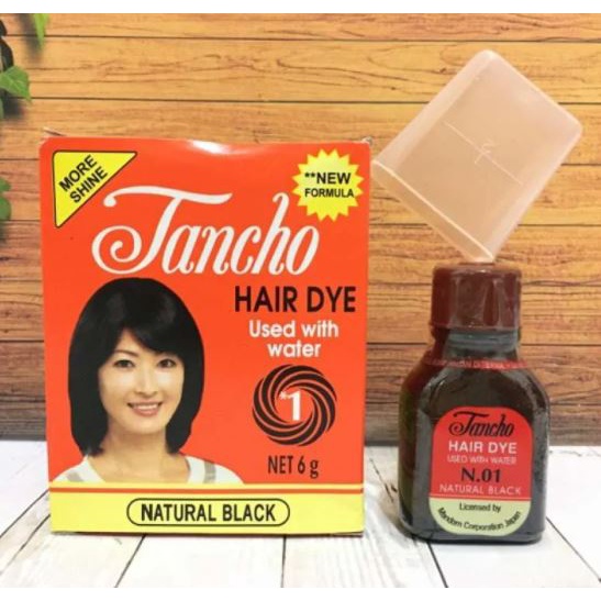 Tancho Hair Dye 6 gr - Pewarna Rambut - Semir Rambut - Semir Tancho - Rambut Hitam Sehat