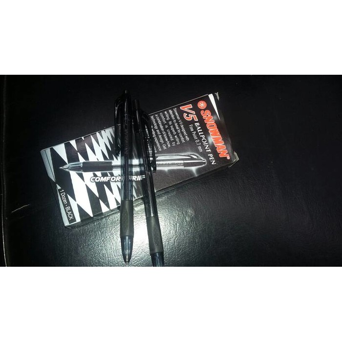 

pulpen V5 snowman hitam