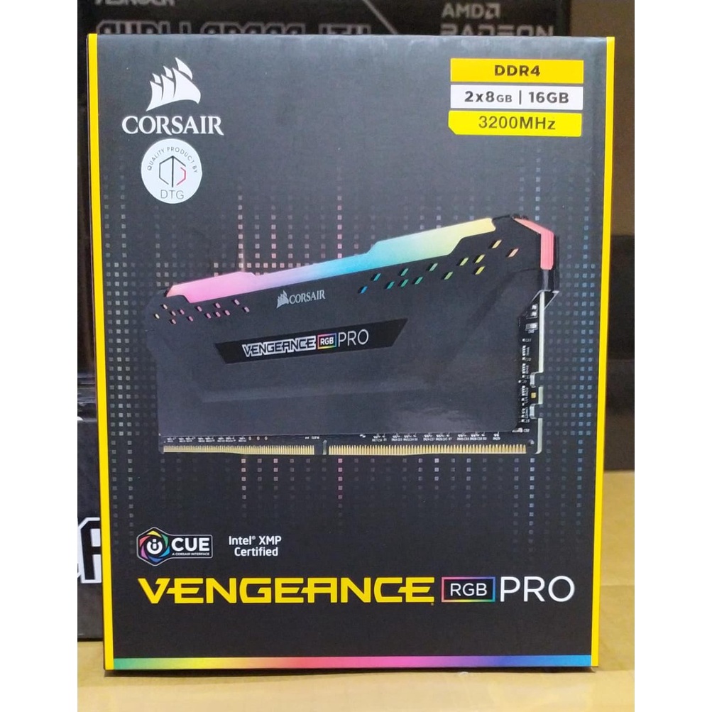 RAM CORSAIR VENGEANCE RGB PRO 16GB KIT DDR4 3200Mhz (8GB x2) PC-3200