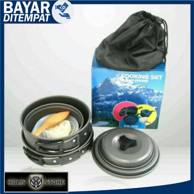 Cooking Set Multifungsi DS 300 Camping, Hiking, Travelling