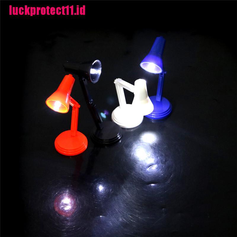 Lucktoy Mainan Lampu Baca Led Mini Skala 1: 12 Untuk Aksesoris Rumah Boneka