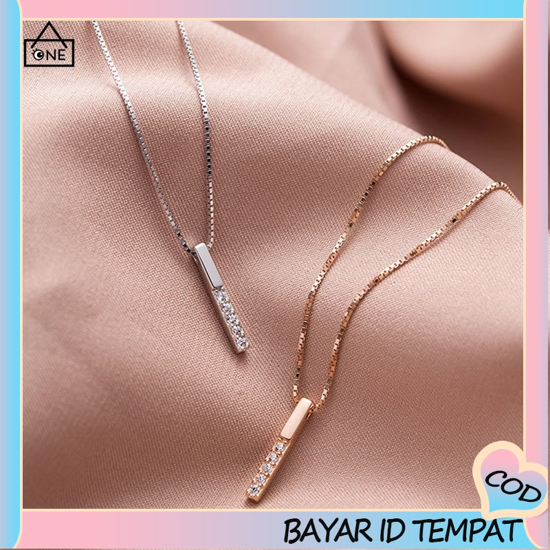 COD❤Korea Kalung Gaya Minimalis Geometris Panjang Wanita Rantai Klavikula Liar A one