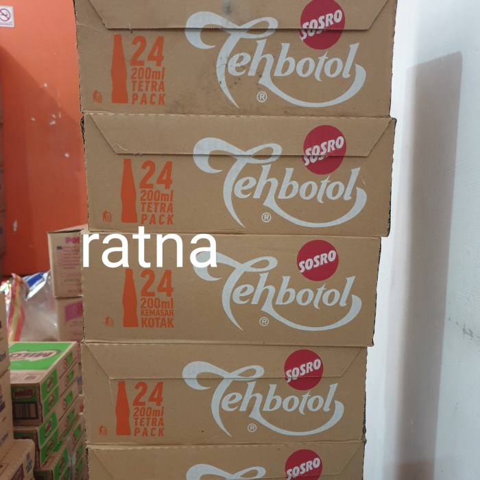 

(BISA COD) TEH BOTOL SOSRO KOTAK 200ml 1 Dus isi 24