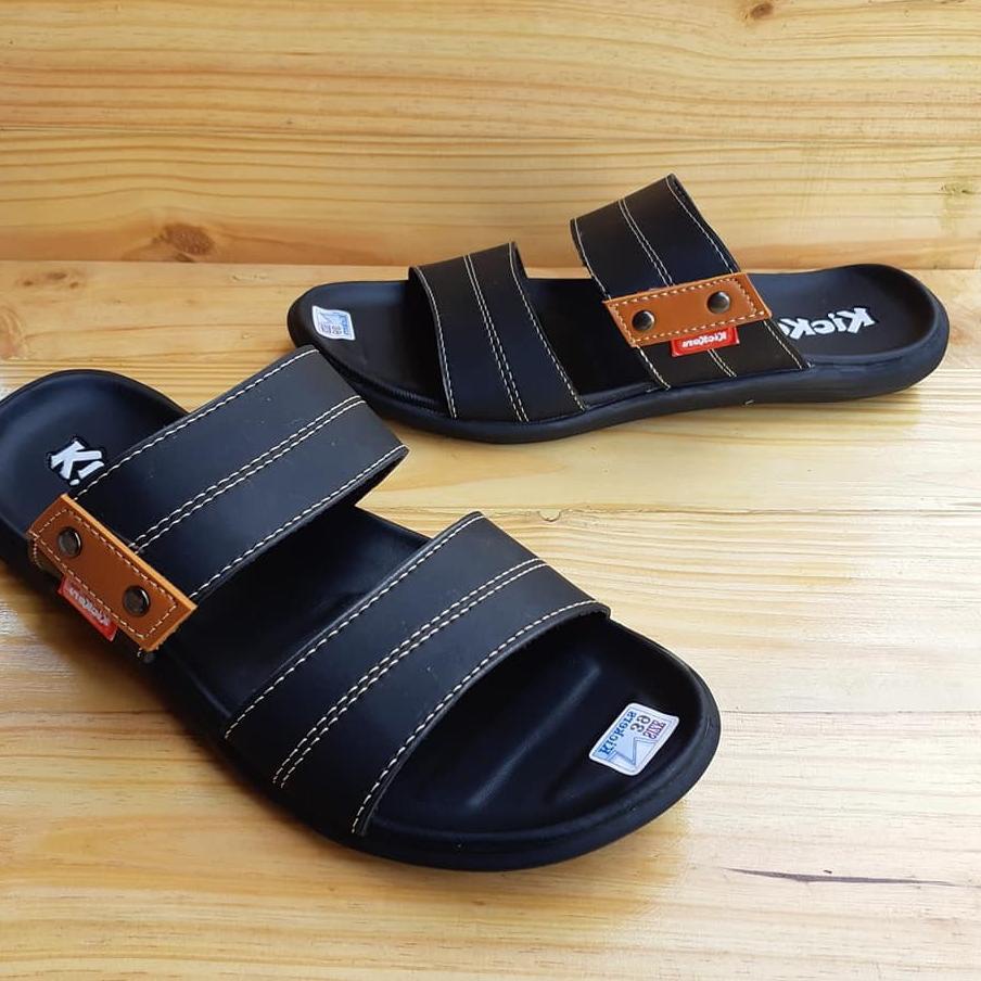 Serbuuuu.. Sandal Pria Kulit Selop / Sandal Laki laki TERBARU  (Selop Polos - Jepit Polos)