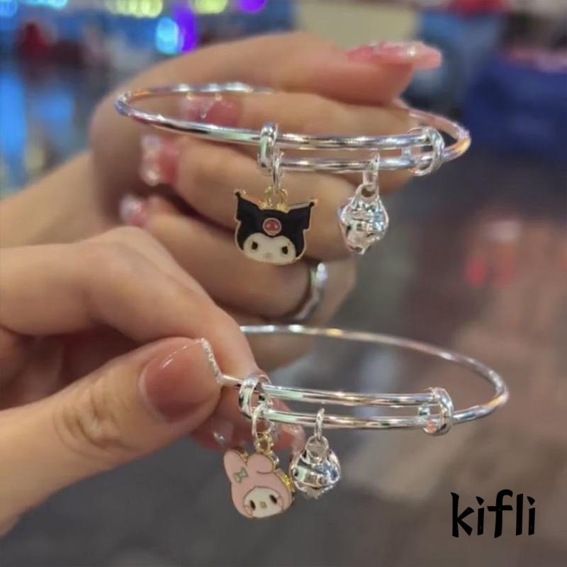 Gelang Cinnamoroll Desain Kartun Anjing Kuromi Dapat Disesuaikan Untuk Wanita