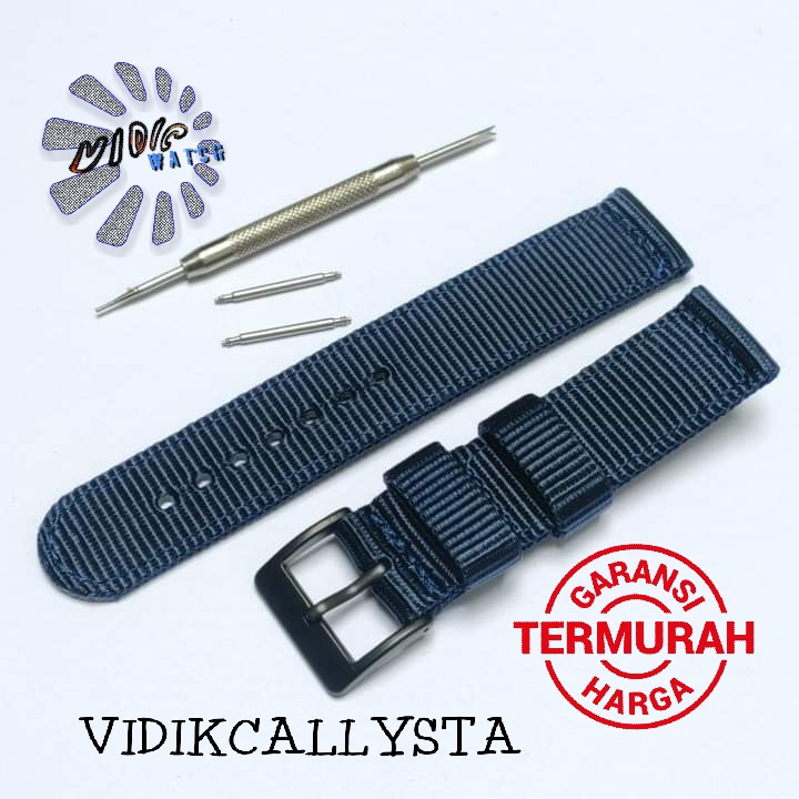 Tali Jam Tangan Canvas Chipo 20mm Original Strap Watch Nylon 20 MM