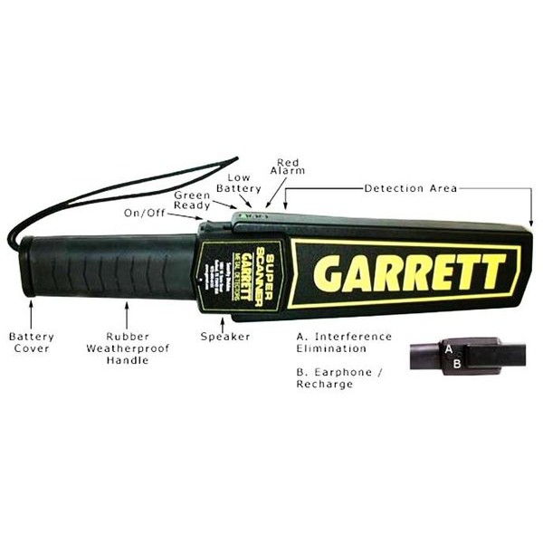 Garrett Metal Detector / Alat Keamanan / Alat Pendeteksi / Security / Satpam