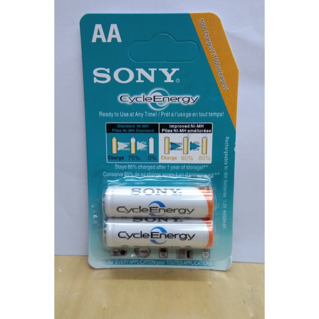Batre Sony 4600 mAh AA batre Cas ulang
