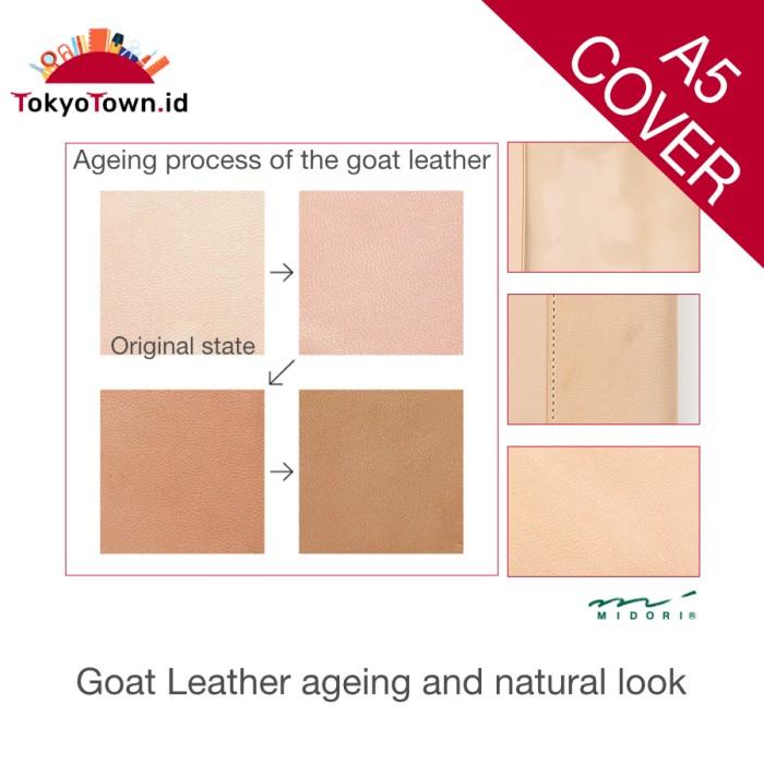 

Midori Notebook Goat Leather Cover A5