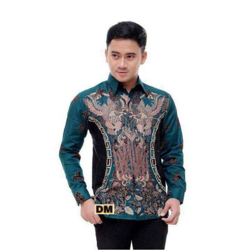 KEMEJA BATIK LENGAN PANJANG SIZE M L XL XXL LARISA BATIK MAJu