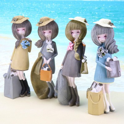 Socialite Girl Resin Doll - Patung Pajangan Hiasan Rumah Cewe Sosialita