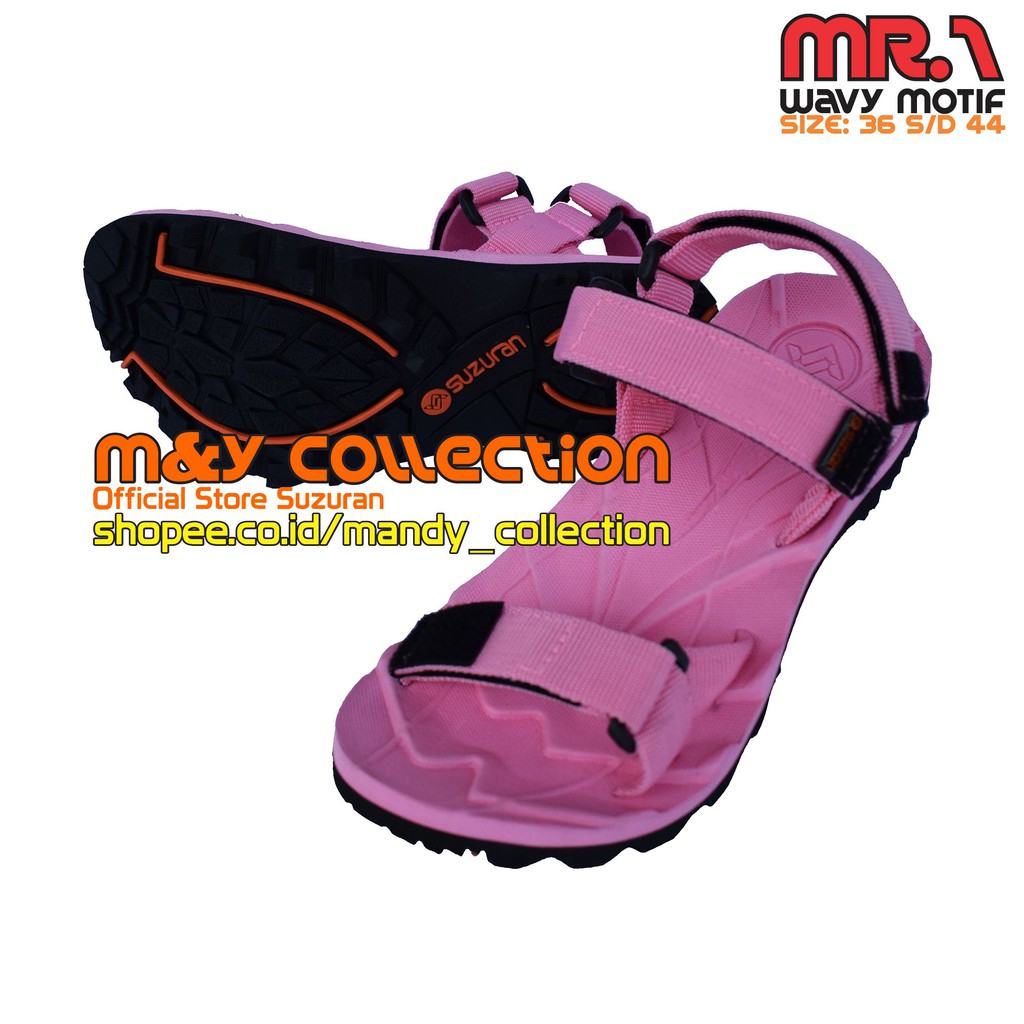 SUZURAN Sandal Gunung (MR1) Edge Pink