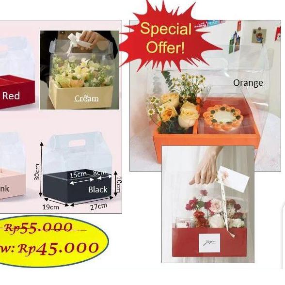 

Mika Handy Box (1510) soft box - flower box - bloom box - box kado