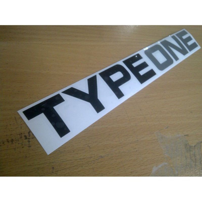 

stiker typeone kombinasi 2 warna sticker cutting