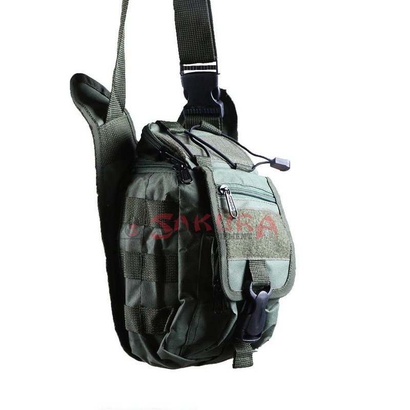 Tas Slempang Pria Tactical 803 Kecil Hijau Polos